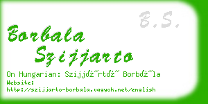 borbala szijjarto business card